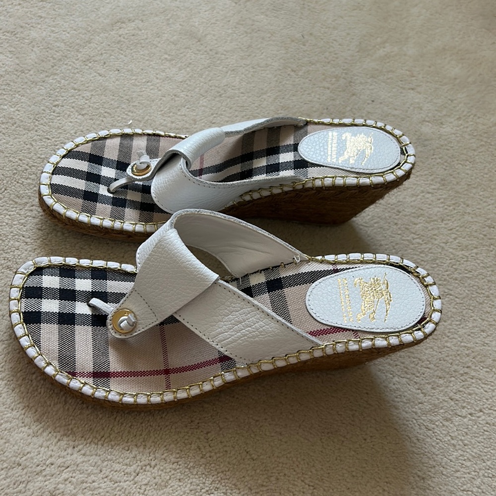 burberry platform sandals